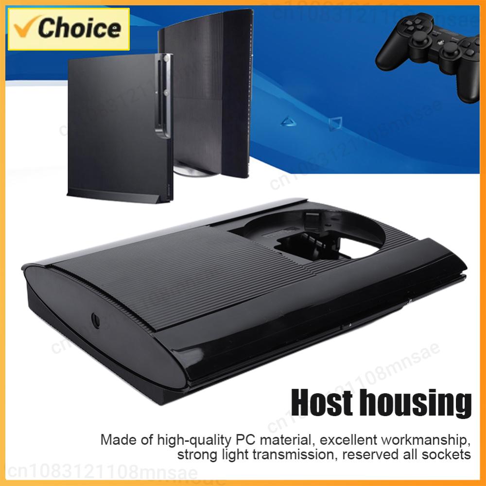 Pc Gaming Kit - PS3スーパースリム4K 4000ブラック用ソリッドPCゲーミングコンソールハウジングシェルフルキット（ネジ付き、耐衝撃交換用ハウジングケース）