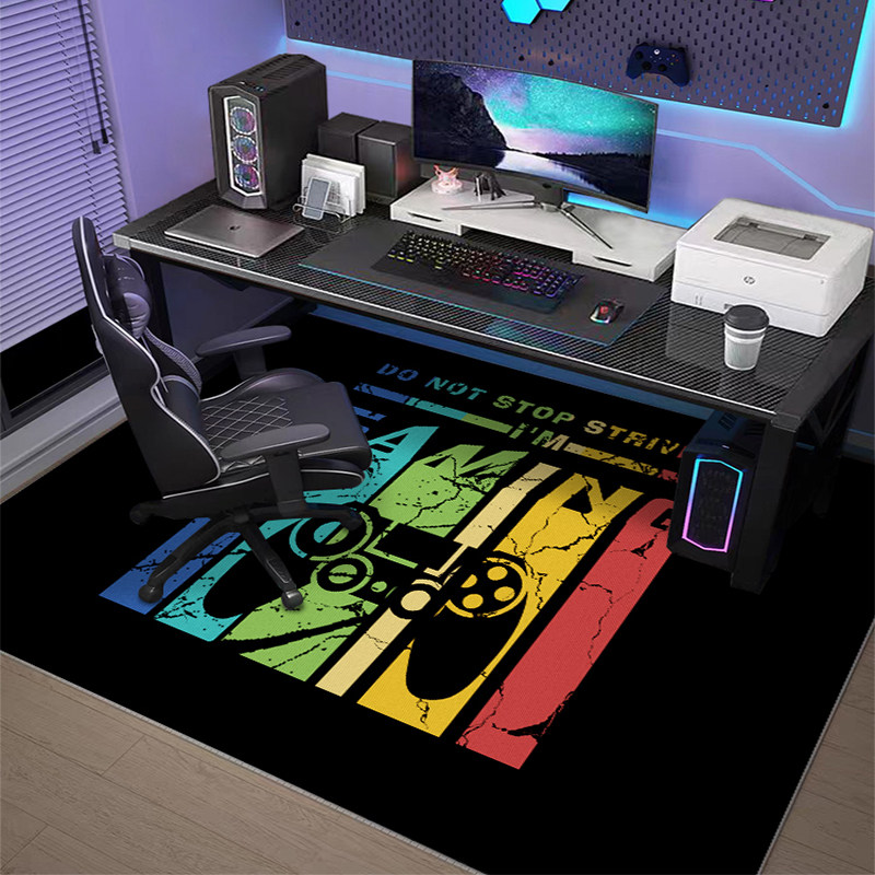 Pc Gaming Chair - VIKAMA 滑り止めチェアマット ゲームデスクラグ 防音フロアマット ホームオフィス寝室用 PCカーペット