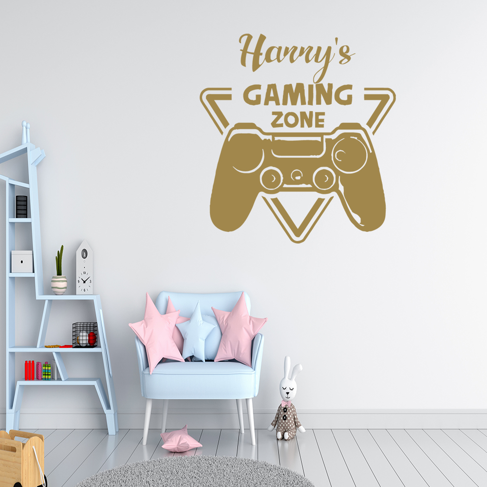 Pc Gaming Names - カスタムゲームゾーンの壁紙,ゲーマーの名前,ビデオゲームコントローラーのウォールステッカー,部屋の装飾,ビニールアート,特別オファー,1個