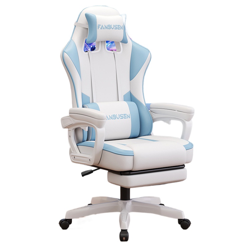 Pc Gaming Chair - PCデスク用ゲーミングチェア、人間工学に基づいたオフィスチェア、ゲーマー向け高さ調節可能なレーシングスタイルコンピュータチェア、寮の部屋用モダンチェア