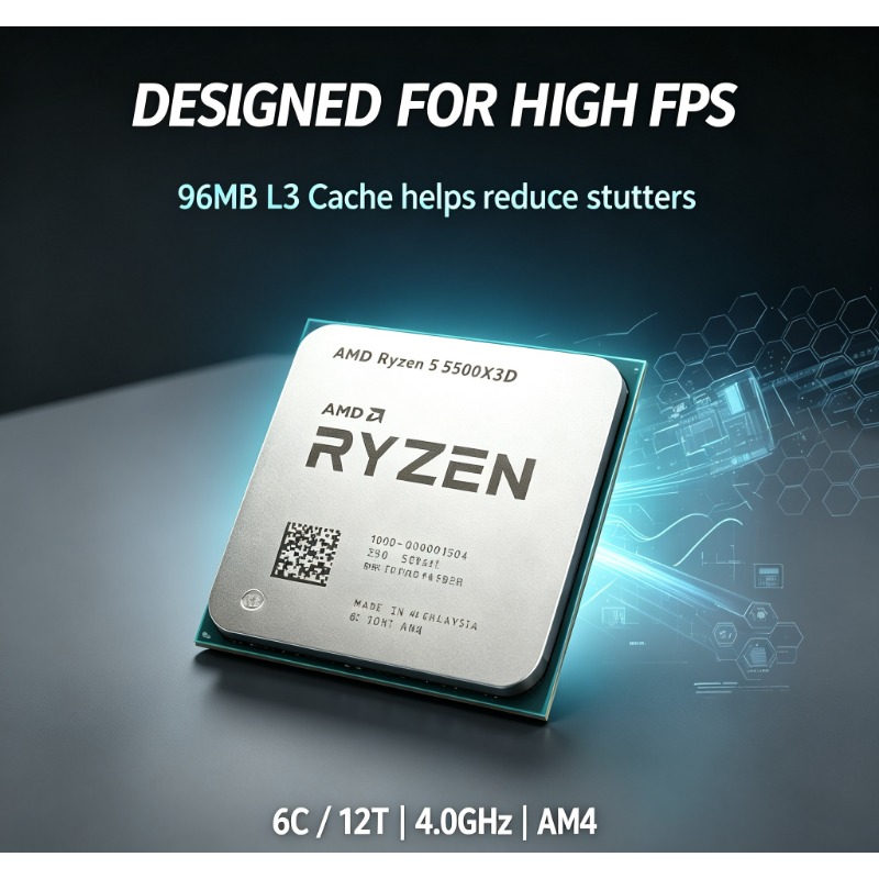Pc Gaming Amd Ryzen 5 - AMD Ryzen 5 5500X3D DIYゲーミングPCプロセッサー 新品チップ