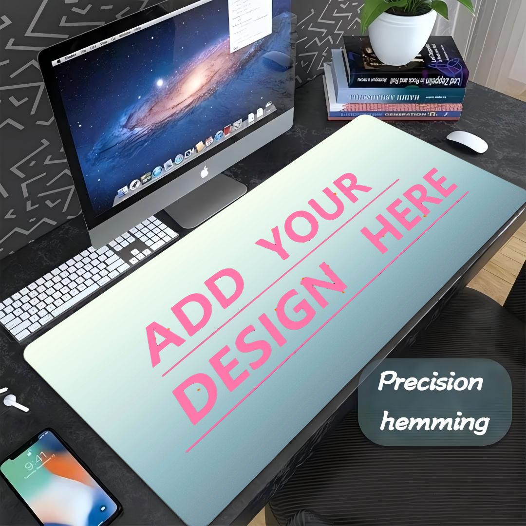 Pc Gaming Desk - パーソナライズカスタムマウスパッド、写真・ロゴ入り防水デスクパッド、拡張ゲーミングマウスマット（PC用）