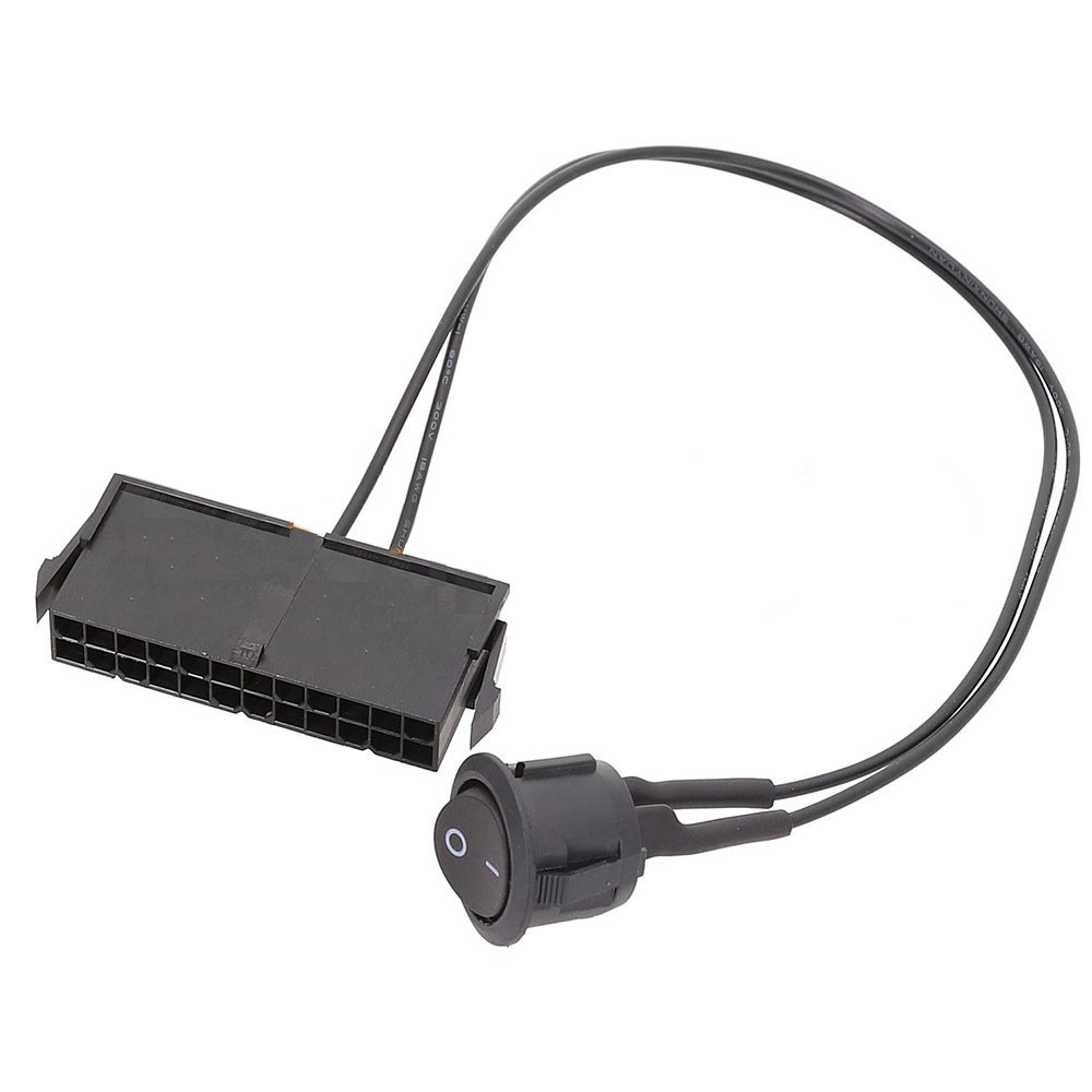 Atx Power Supply - Atx psu-女性用電源テスター,起動時ジャンパー,オン/オフスイッチ,18awg,30cm, 24ピン