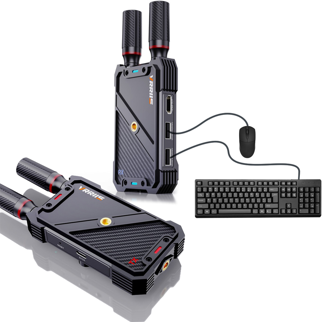 Wireless Gaming Mouse - VRRIIS WL082K 400m ワイヤレスHDMI KVMエクステンダー ビデオ送信機と受信機
