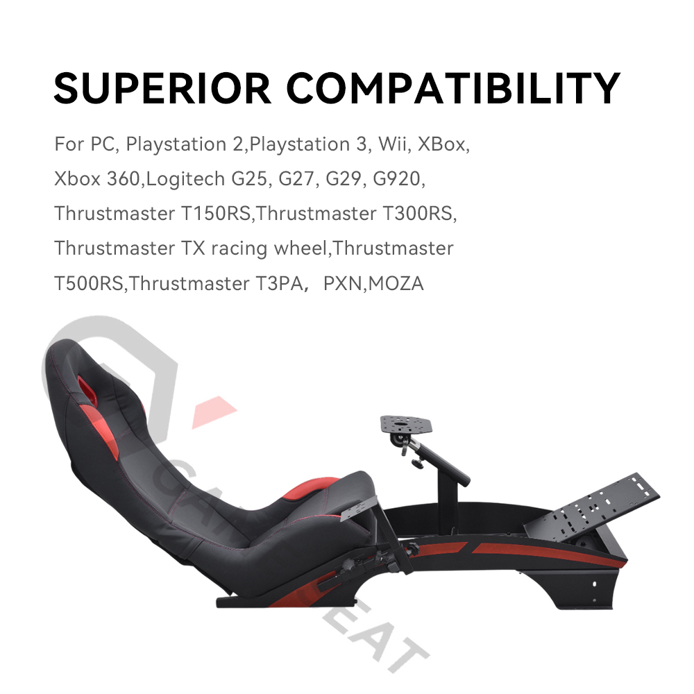 GY046-3ゲーミングレーシングシミュレーターコックピット - Pc Gaming Chair のレビューと価格