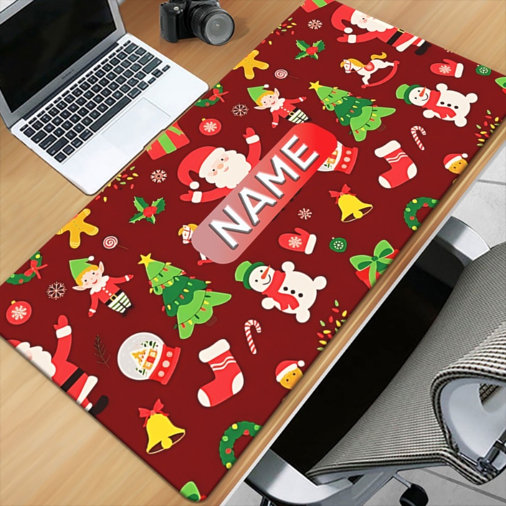 1pc 漫画クリスマスカスタムデスクマットサンタトナカイスノ - Pc Gaming Names のレビューと価格