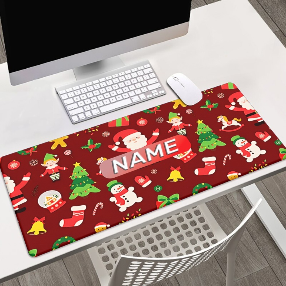 1pc 漫画クリスマスカスタムデスクマットサンタトナカイスノ - Pc Gaming Names のレビューと価格
