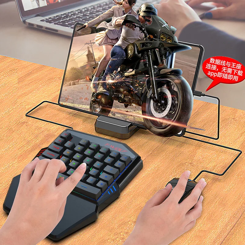 T-wolf-tf900片手キーボードセット、鶏と食事のため - Pc Gaming Kit のレビューと価格