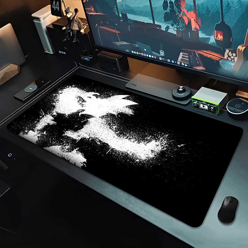 DBZ ブラックアニメマウスパッドドラゴンボール大型 PC  - Pc Gaming Desk のレビューと価格