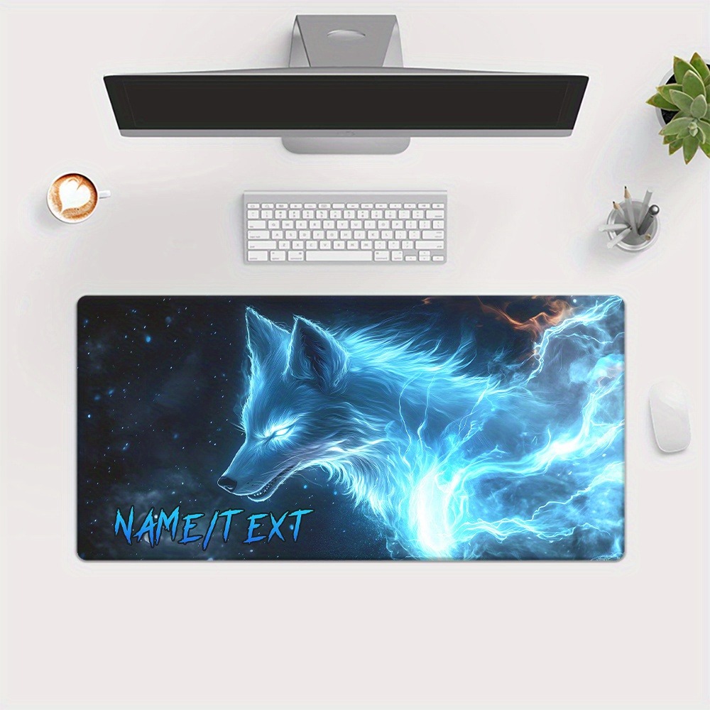 カスタムネームマジックウルフHDプリントXXLマウスマット、 - Pc Gaming Names のレビューと価格