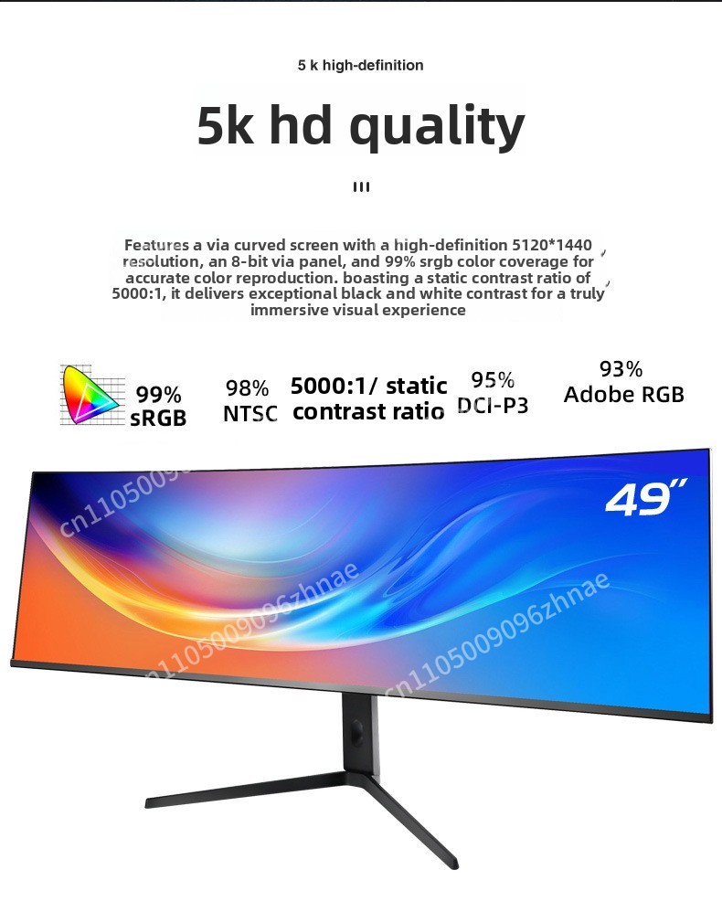 49インチ ウルトラワイド曲面モニター 5K、32:9 IP - High Refresh Monitor のレビューと価格
