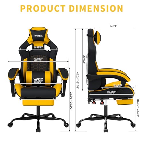 マッサージ機能付きゲーミングチェア、人間工学に基づいたPCゲ - Pc Gaming Chair のレビューと価格