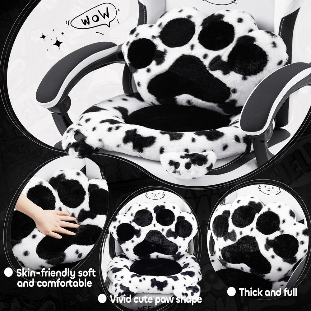 ゲーミングチェア、猫耳と足型のランバーサポートとクッション付 - Pc Gaming Chair のレビューと価格