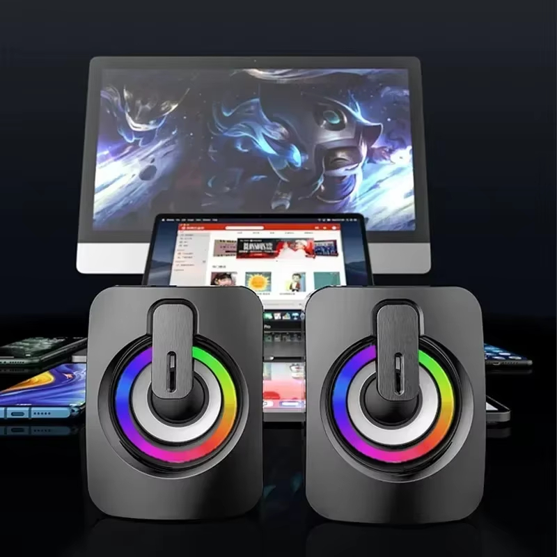 Niye USB 有線デスクトップゲーミングコンピュータスピ - Gaming Speaker のレビューと価格