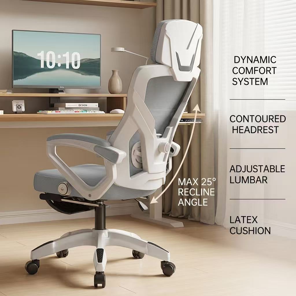 人間工学に基づいたゲーミングオフィスチェア、フットレスト付き - Pc Gaming Chair のレビューと価格