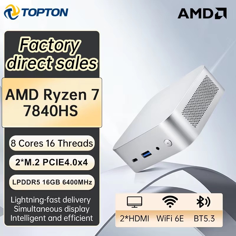 Topton ポータブルゲーミングミニPC AMD Ryze - Pc Gaming Amd Ryzen 5 のレビューと価格