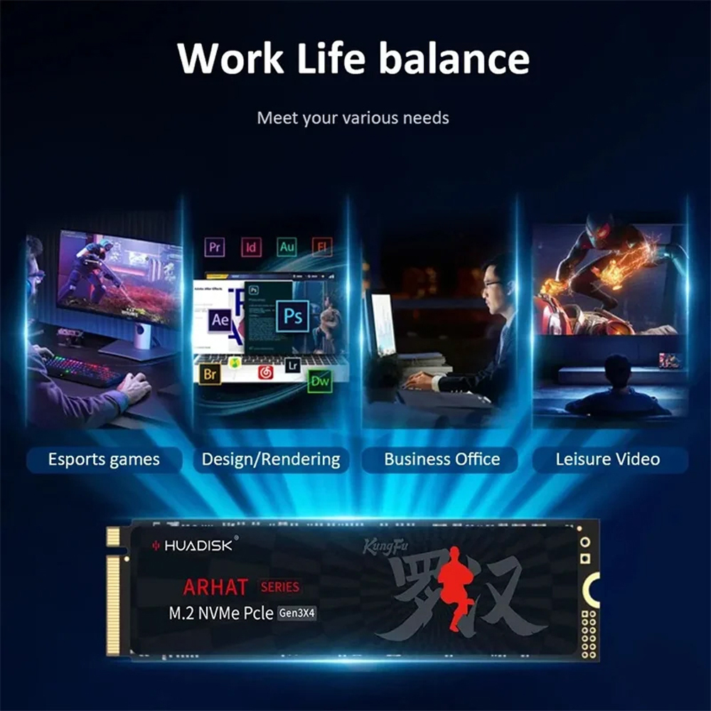 Huadisk SSD NVMe M.2 1TB/512GB - Pc Gaming Second のレビューと価格