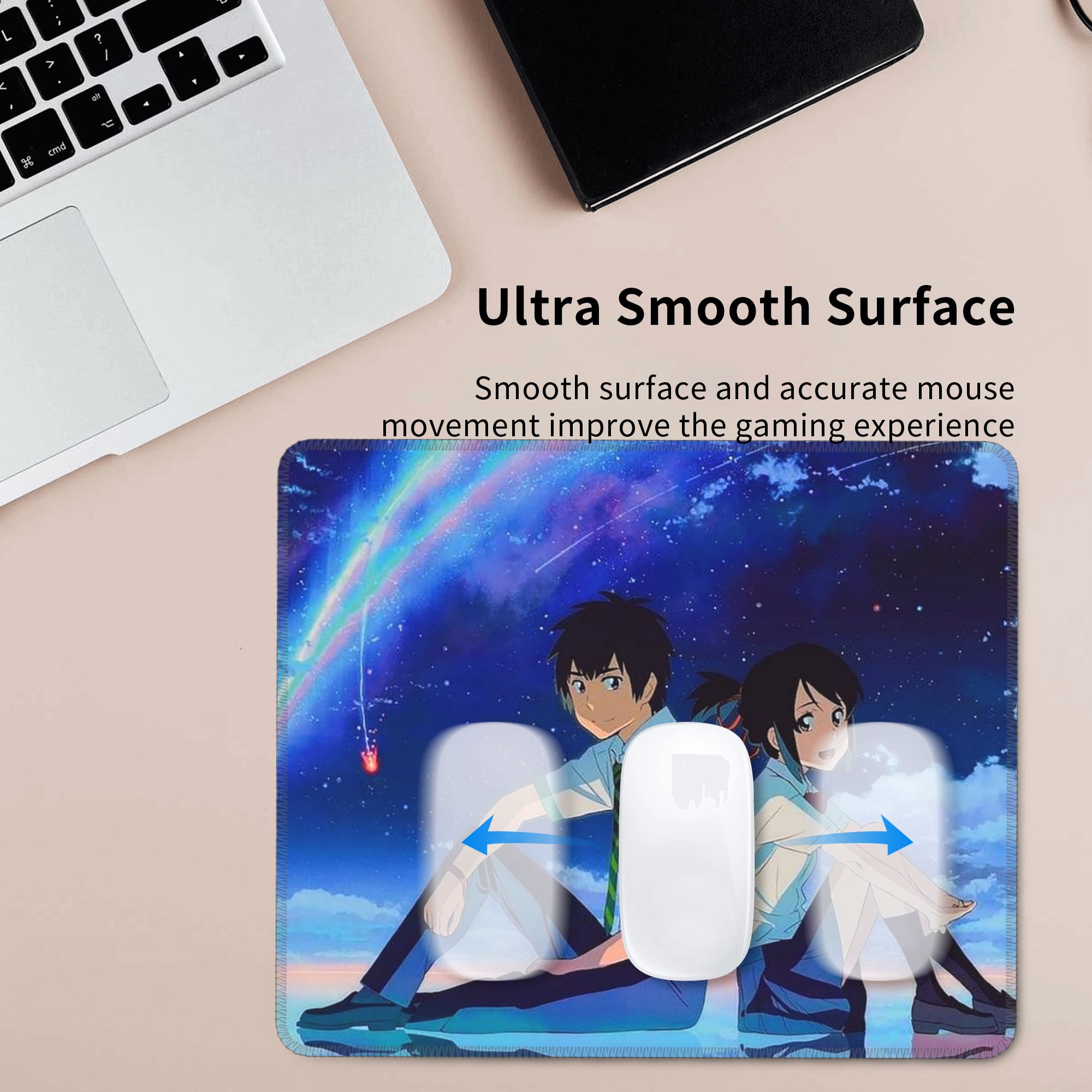 日本アニメ「君の名は」マウスパッドコンピューターキーボードマ - Pc Gaming Names のレビューと価格