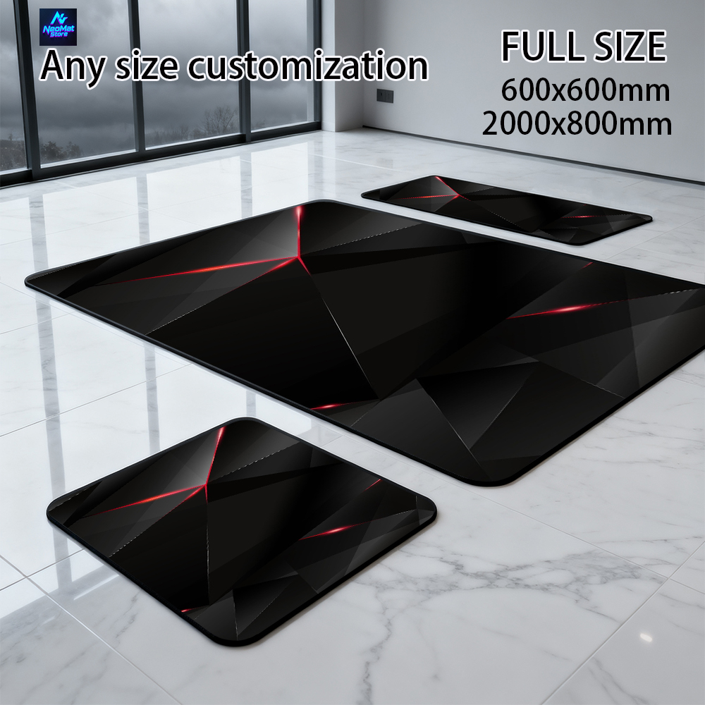 黒マウスパッド 1200x600 マウスパッド 5mm デス - Pc Gaming Names のレビューと価格