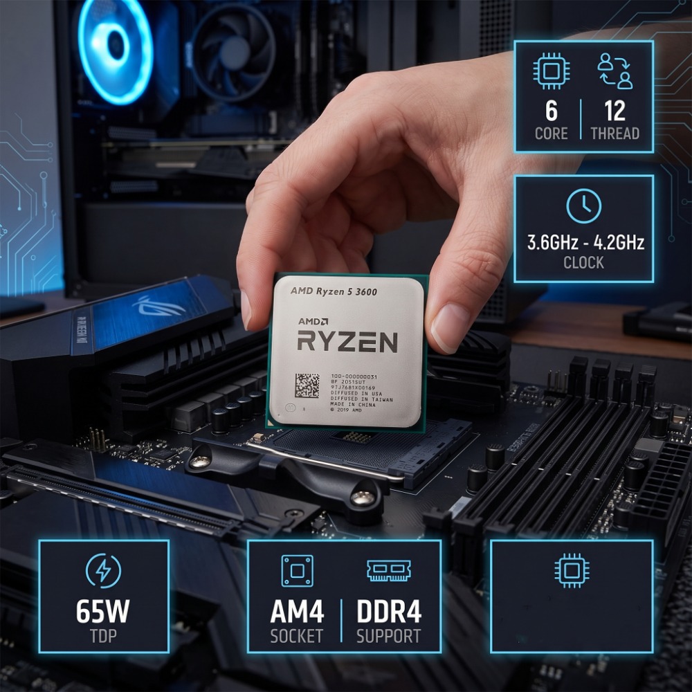 AMD Ryzen 5 3600 デスクトップCPU 6コア - Pc Gaming Amd Ryzen 5 のレビューと価格