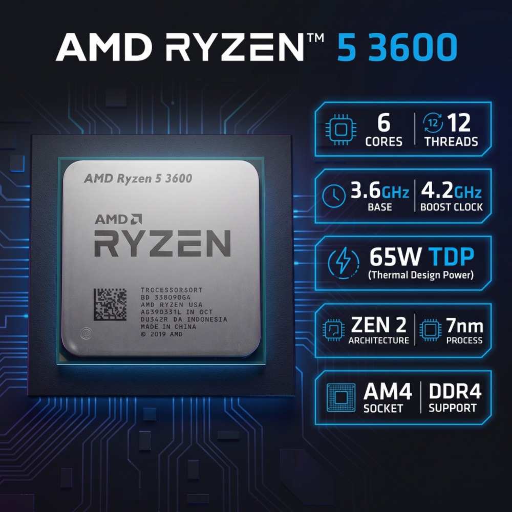AMD Ryzen 5 3600 デスクトップCPU 6コア - Pc Gaming Amd Ryzen 5 のレビューと価格