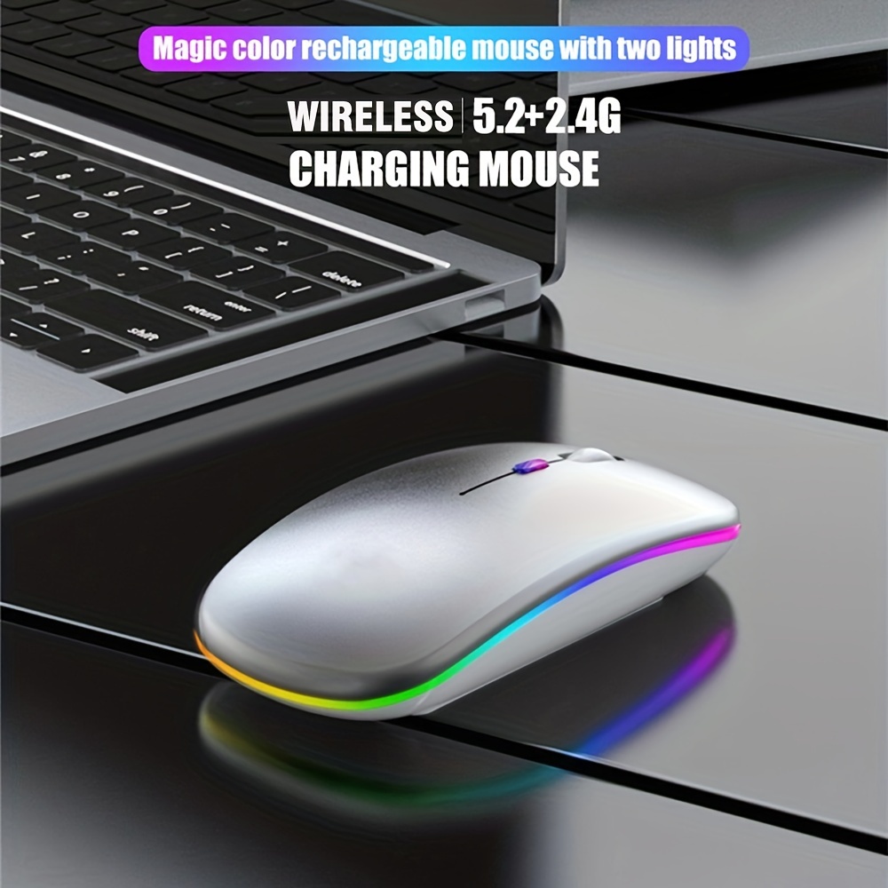 ワイヤレスマウス RGB 充電式 USB 2.4GHz Bl - Wireless Gaming Mouse のレビューと価格