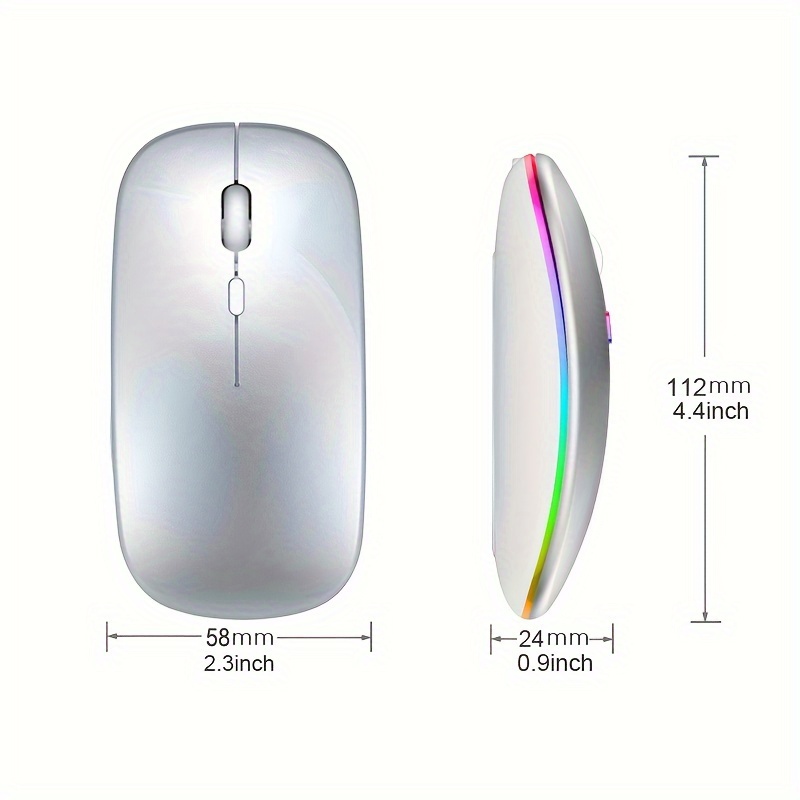 ワイヤレスマウス RGB 充電式 USB 2.4GHz Bl - Wireless Gaming Mouse のレビューと価格