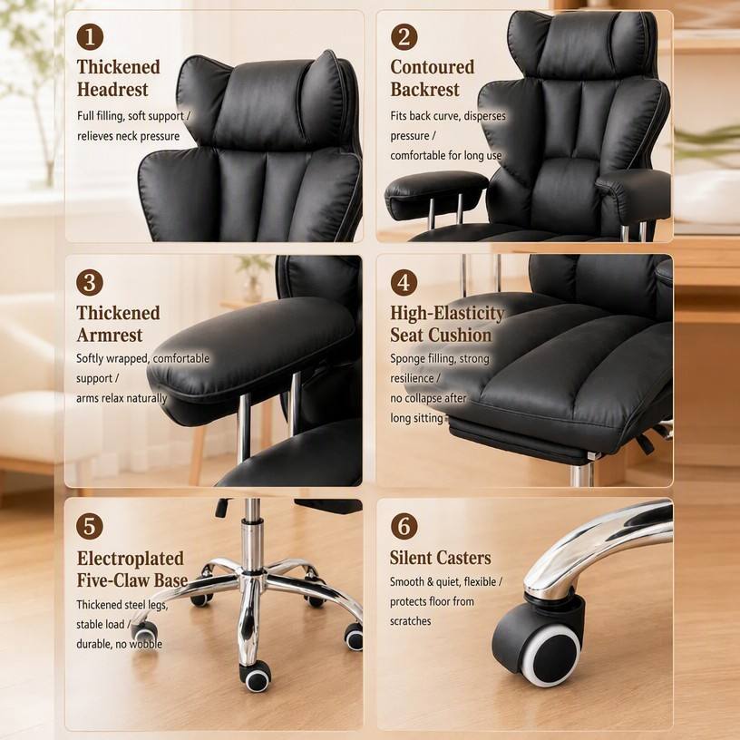 大型で背の高いオフィスチェア（耐荷重400ポンド）、フットレ - Pc Gaming Chair のレビューと価格