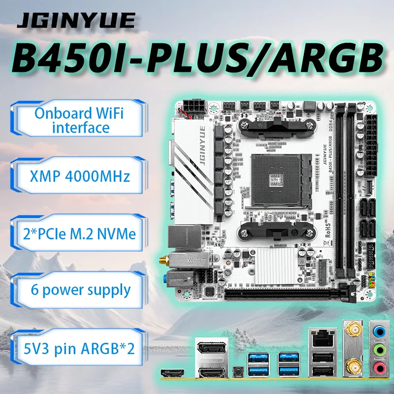 JGINYUE B450 ITXマザーボードセット AMD  - Pc Gaming Amd Ryzen 5 のレビューと価格