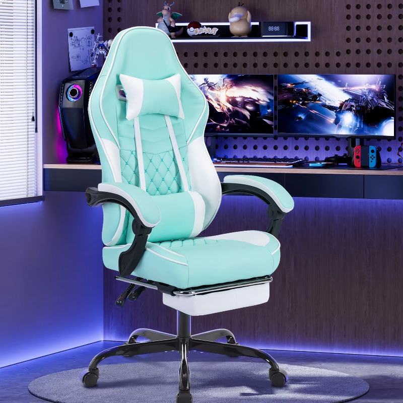 マッサージ機能付きゲーミングチェア、人間工学に基づいたPCゲ - Pc Gaming Chair のレビューと価格