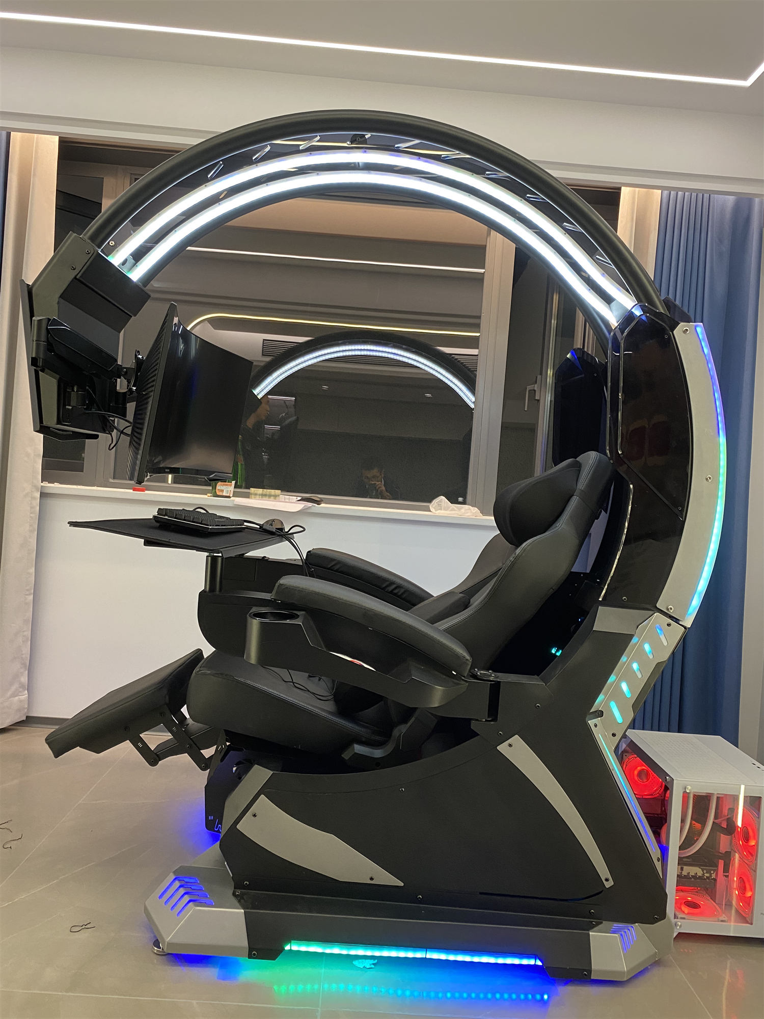 カスタムサポート2画面対応スーパードリームポッド無重力リクラ - Pc Gaming Chair のレビューと価格