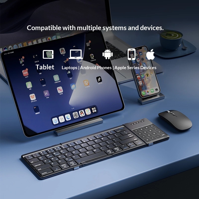 Mengzu 三つ折りワイヤレス Bluetooth キーボ - Wireless Gaming Mouse のレビューと価格