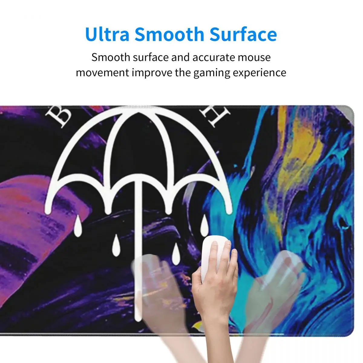 スプラッシュ Bmth 傘型大型マウスパッドコンピュータキー - Pc Gaming Umbrella のレビューと価格