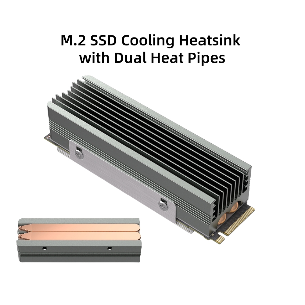 デュアル銅製ヒートパイプM.2 SSDクーラー、2つの熱伝導 - Pc Gaming Second のレビューと価格